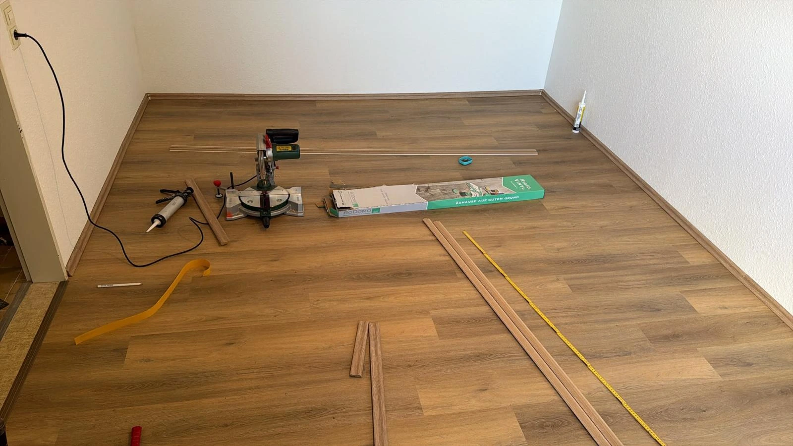 Nachher – Vinyl Bodenbelag verlegen